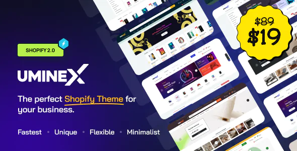 Uminex – Fastest Shopify 2.0 Theme